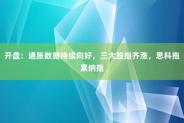 开盘：通胀数据持续向好，三大股指齐涨，思科拖累纳指